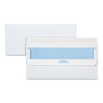 Quality Park #10 Security Tinted Envelopes with Self Seal Closure, 24 lb. White Wove, 4 1/8&quot; x 9 1/2&quot;, 500/BX