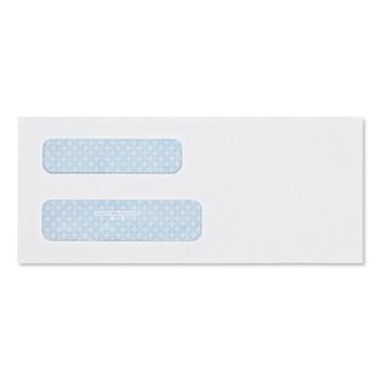 Quality Park Double Window Security Tinted Check Envelope, #8 5/8, White, 500/Box