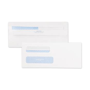 Quality Park #8 5/8&quot; Double Window Security Tint Envelopes, Redi-Seal&#194;&#174; Self Seal, 500/BX