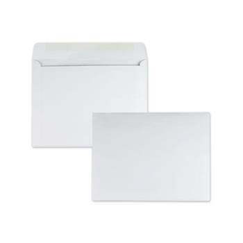 Quality Park™ Open Side Booklet Envelope, Contemporary, 13 x 10, White, 100/Box