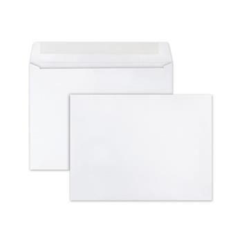 Quality Park™ Open Side Booklet Envelope, Contemporary, 12 x 9, White, 250/Box