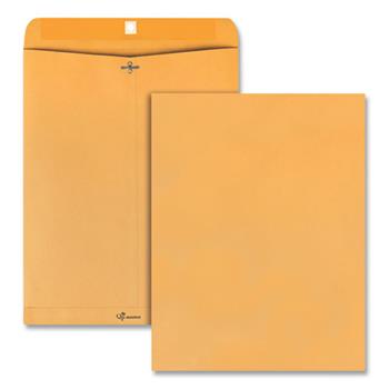 Quality Park™ 12 x 15 1/2&quot; Clasp Envelopes, 28 lb. Brown Kraft, 100/BX