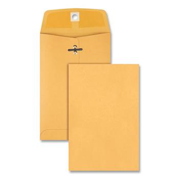Quality Park™ Clasp Envelope, 5 x 7 1/2, 28lb, Brown Kraft, 100/Box