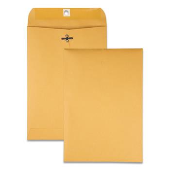 Quality Park Clasp Envelope, 7 x 10, 28lb, Brown Kraft, 100/Box