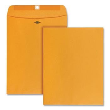 Quality Park™ Clasp Envelope, 10 x 13, 28lb, Brown Kraft, 100/Box