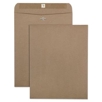 Quality Park 100% Recycled Brown Kraft Clasp Envelope, 10 x 13, Brown Kraft, 100/Box