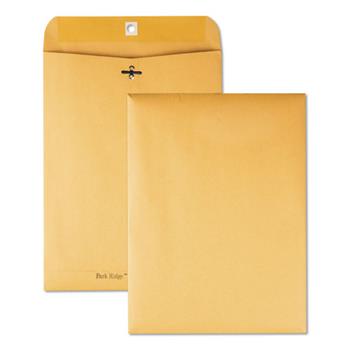 Quality Park Park Ridge Kraft Clasp Envelope, 9 x 12, Brown Kraft, 100/Box