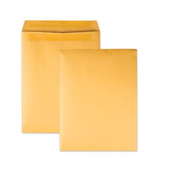 Quality Park Redi-Seal Catalog Envelope, 9 1/2 x 12 1/2, Brown Kraft, 100/Box