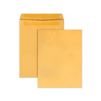 Quality Park Redi-Seal Catalog Envelope, 10 x 13, Brown Kraft, 100/Box