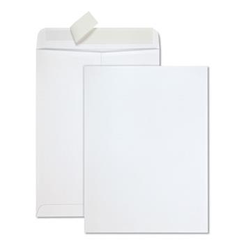 Quality Park Redi Strip Catalog Envelope, 9 x 12, White, 100/Box