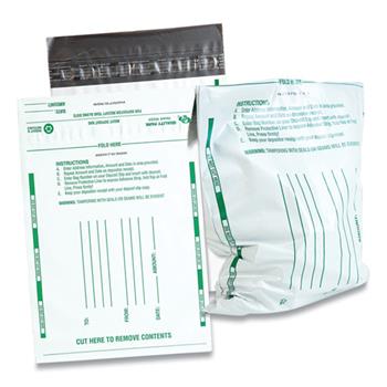 Quality Park Poly Night Deposit Bags w/Tear-Off Receipt, 8.5 x 10-1/2, Opaque, 100 Bags/Pack