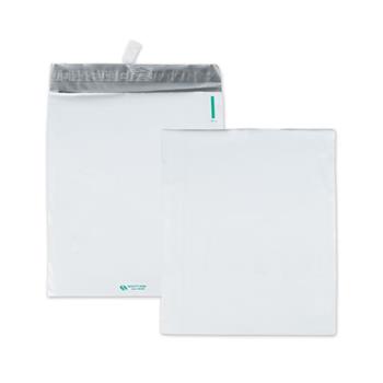 W.B. Mason Co. Redi-Strip&#174; Self-Seal Poly Expansion Mailers, #4-1/2, 11 in x 13 in x 2 in, Side Seam, White, 100/Carton