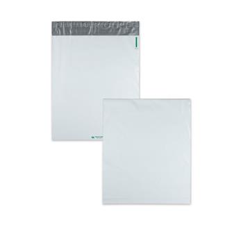 W.B. Mason Co. Redi-Strip&#174; Self-Seal Poly Expansion Mailers, 13 in x 16 in x 2 in, Side Seam, White, 100/Carton