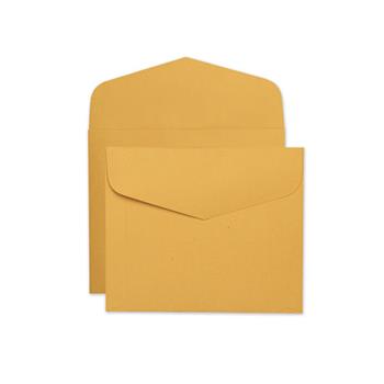 Quality Park Open Side Booklet Envelope, Traditional, 12 x 10, Brown Kraft, 100/Box