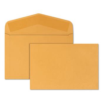 Quality Park™ Open Side Booklet Envelope, Traditional, 15 x 10, Brown Kraft, 100/Box