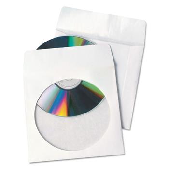 Quality Park Tech-No-Tear CD/DVD Sleeves, 100/Box