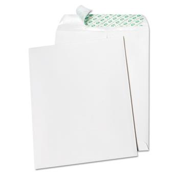Quality Park Tech-No-Tear Catalog Envelope, Poly Lining, Side Seam, 9 x 12, White, 100/Box