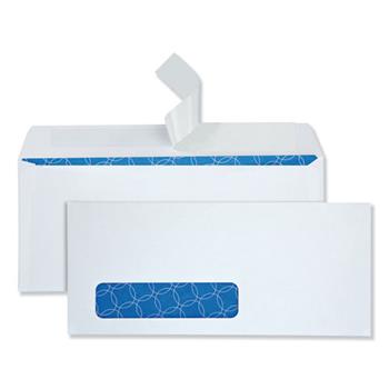 Quality Park Tinted Window Envelope, Contemporary, #10, White, 500/Box