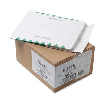 W.B. Mason Co. Ship-Lite Redi-Strip Self-Seal Expansion Mailers, First Class, 10 in x 13 in x 1-1/2 in, White, 100/Box