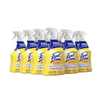 Professional Lysol Advanced Deep Clean All Purpose Cleaner, Lemon Breeze, 32 oz Trigger Spray Bottle, 12/Carton