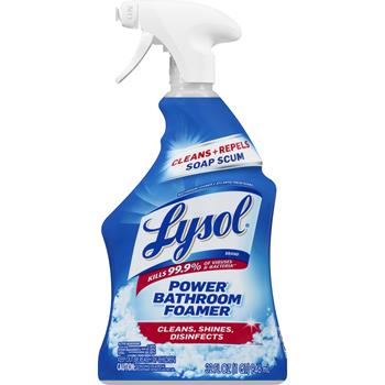 Lysol Disinfectant Bathroom Cleaner, Liquid, 32 oz Bottle, 12/Carton