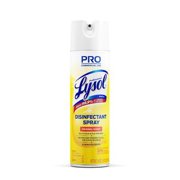 Professional Lysol Disinfectant Spray, 19 oz. Aerosol Can, Original Scent