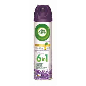 Air Wick 6 in 1 Aerosol Air Freshener, 8 oz. Can, Lavender &amp; Chamomile Scent, 12/CT