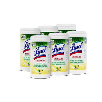 Lysol Disinfecting Wipes II Fresh Citrus, 7 x 7.25, 70 Wipes/Canister, 6 Canisters/Carton