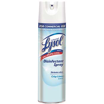 Professional LYSOL&#174; Brand Disinfectant Spray, 19 oz. Aerosol Can, Crisp Linen&#174; Scent