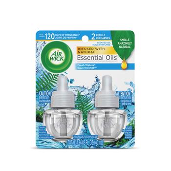 Air Wick Scented Oil Refill, Fresh Waters, 0.67 oz, 2/Pack