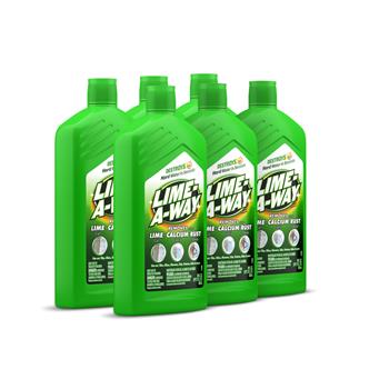 Lime-Away Calcium Rust Remover, Lime, 28 oz Bottle, 6/Carton