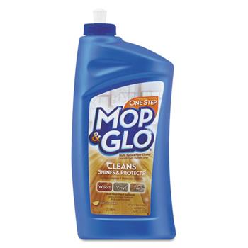 Mop &amp; Glo Triple Action Floor Cleaner, Fresh Citrus Scent, 32 oz Bottle, 6/Carton