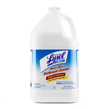 Professional Lysol Disinfectant Heavy-Duty Bathroom Cleaner Concentrate, Lime, 1 gal