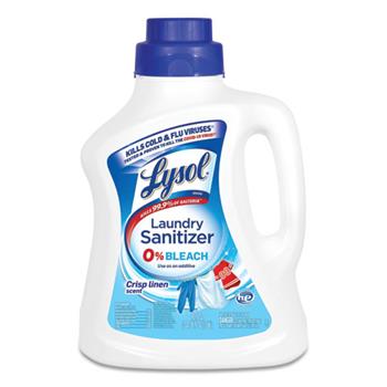 Lysol Liquid Laundry Sanitizer, Crisp Linen, 90 oz, 4/CT
