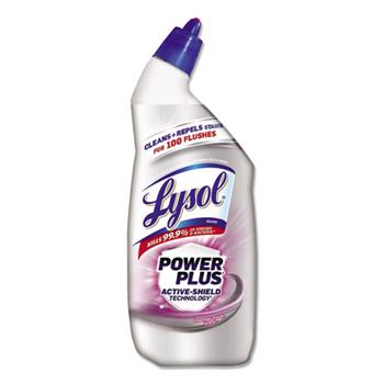 Lysol Power Plus Toilet Bowl Cleaner, Lavender Fields, 24 oz, 9/Carton