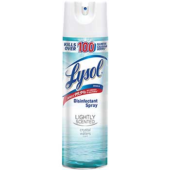 Lysol&#174; Brand Lightly Scented Disinfectant Spray, Crystal Waters, 19 oz.