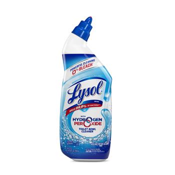 Lysol Toilet Bowl Cleaner with Hydrogen Peroxide, Cool Spring Breeze, 24 oz Angle Necked Bottle