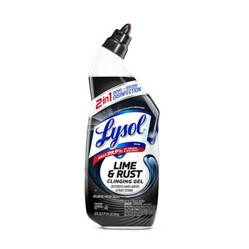 Lysol Disinfectant Toilet Bowl Cleaner w/Lime/Rust Remover, Wintergreen, 24oz