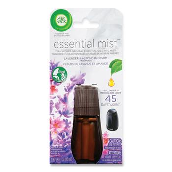 Air Wick Essential Mist Refill, Lavender and Almond Blossom, 0.67 oz, 6/Carton