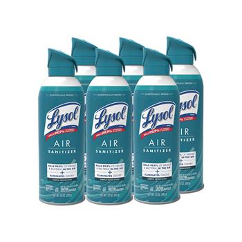 Lysol Air Sanitizer, 10 oz., Simple Fresh, 6/Carton