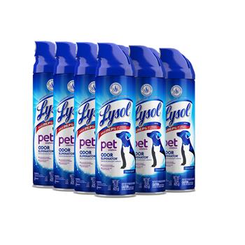 Professional Lysol Disinfectant Spray II Pet Odor Eliminator, Fresh, 15 oz Aerosol Spray, 12/Carton