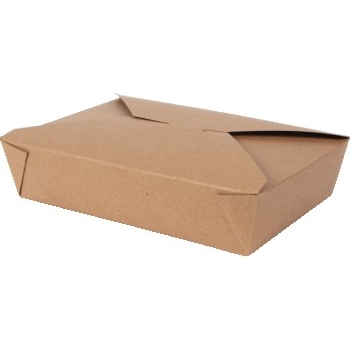 Chef&#39;s Supply MeyerPak™ Containers, Take-Out, Kraft #4, Interior/Exterior Coating, 7-3/4&quot; x 5-1/2&quot; x 3-1/2&quot;, 160/CS