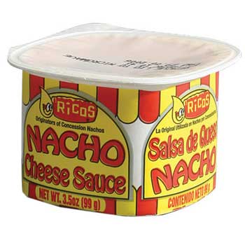 Ricos&#174; Nacho Cheese Sauce Portion Cups, 3.5 oz., 48/CS