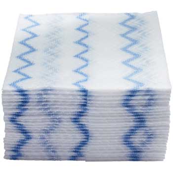 Rubbermaid&#174; Commercial HYGEN™ HYGEN Disposable Microfiber Cleaning Cloths, White/Blue, 12.2 x 14.3, 640/Pack