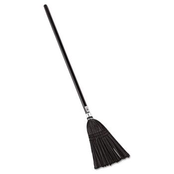 Rubbermaid Commercial Lobby Pro Synthetic-Fill Broom, 37 1/2&quot; Height, Black