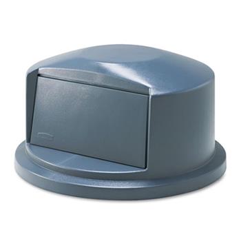 Rubbermaid Commercial Brute Dome Top Swing Door Lid for 32 Gallon Waste Containers, Plastic, Gray