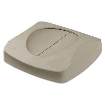 Rubbermaid Commercial Untouchable Square Swing Top Lid, 16 x 16 x 4, Gray
