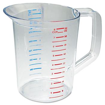 Rubbermaid&#174; Commercial Bouncer Measuring Cup, 2 qt, Clear