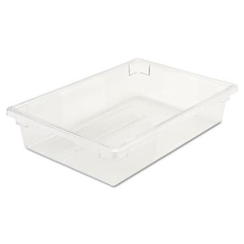 Rubbermaid&#174; Commercial Food/Tote Boxes, 8 1/2gal, 26w x 18d x 6h, Clear
