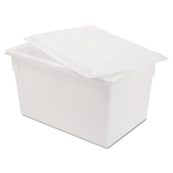 Rubbermaid Commercial Food/Tote Boxes, 21.5gal, 26w x 18d x 15h, White